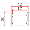 Perfil para tira led 2 metros tira 2020