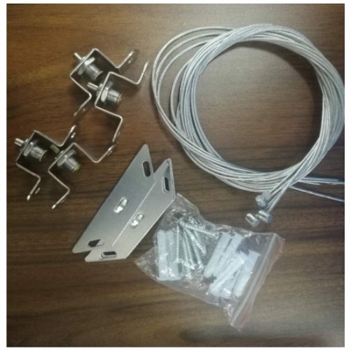 Kit de montaje de cables de acero para panel LED colgante