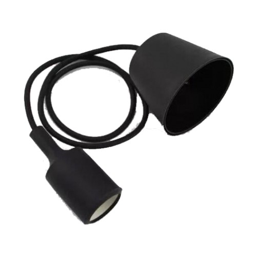 Portalampara de techo 24w  negro  1m. cable