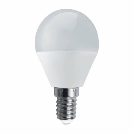 Esférico led 6 w aluminio E14 3000K Luz cálida G45