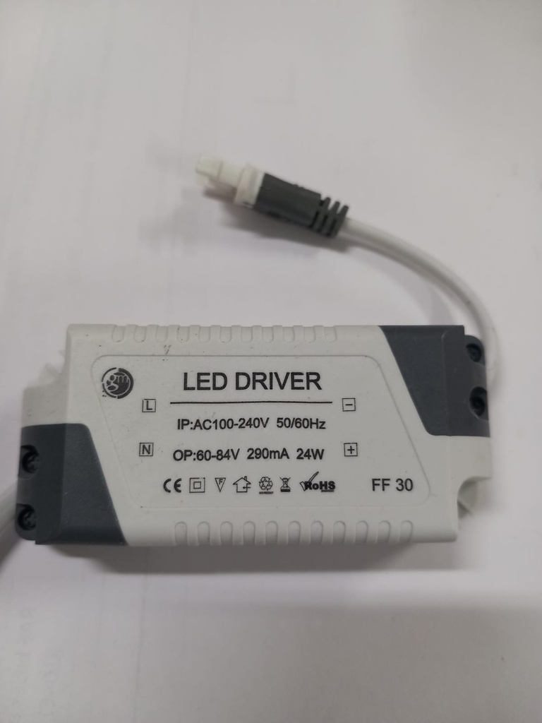 Driver led 24 watios (hembra)