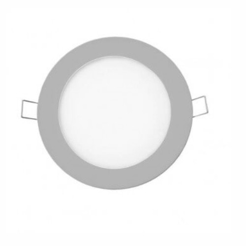 Downlight plata empotrado 18 watios 6400K circular