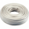 Cable manguera redondo exterior 2x1.5 blanco (rollo 100m)