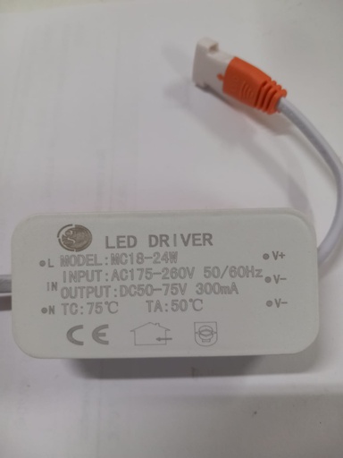 [GM00222] Driver led 18-24 watios conexión macho