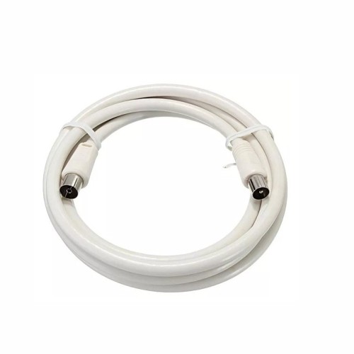 [GM10268] Cable blanco televisión macho-hembra 1.5m 9.5mm